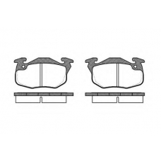 P0923.10 WOKING Комплект тормозных колодок, дисковый тормоз