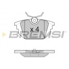 BP2850 BREMSI Комплект тормозных колодок, дисковый тормоз