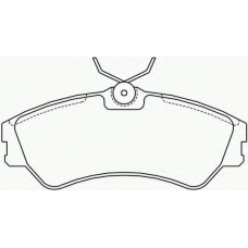 2012401 TEXTAR Комплект тормозных колодок, дисковый тормоз