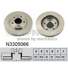 N3305066 NIPPARTS Тормозной диск
