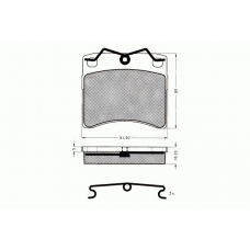 7.210 PEX Комплект тормозных колодок, дисковый тормоз