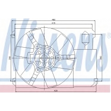 85021 NISSENS Вентилятор, охлаждение двигателя