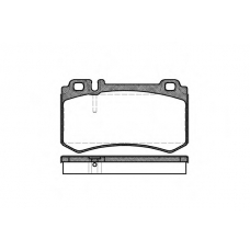 0993.00 REMSA Комплект тормозных колодок, дисковый тормоз