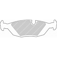 FSL562 FERODO Комплект тормозных колодок, дисковый тормоз