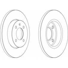 DDF205-1 FERODO Тормозной диск