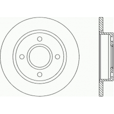 BDA1660.10 OPEN PARTS Тормозной диск