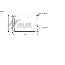AL2031 AVA Радиатор, охлаждение двигателя