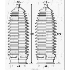 FSG3406 FIRST LINE Пыльник, рулевое управление