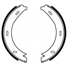 VBS712 MOTAQUIP Комплект тормозных колодок, стояночная тормозная с
