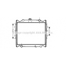 TO2310 Prasco Радиатор, охлаждение двигателя