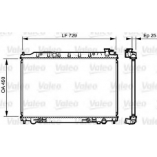 735204 VALEO Радиатор, охлаждение двигателя