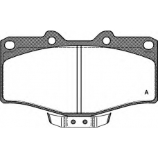 BPA0315.14 OPEN PARTS Комплект тормозных колодок, дисковый тормоз