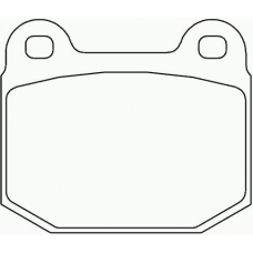 P 59 025 BREMBO Комплект тормозных колодок, дисковый тормоз