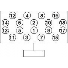 22-70012B GOETZE Комплект болтов головки цилидра