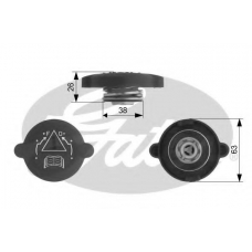 RC219 GATES Крышка, резервуар охлаждающей жидкости