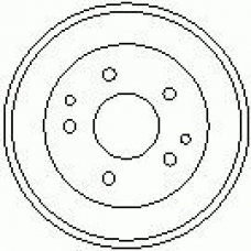 7D0336 KAWE Тормозной барабан