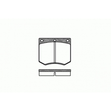 0063.00 REMSA Комплект тормозных колодок, дисковый тормоз