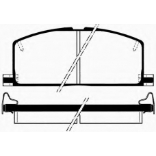 J PA-257AF JAPANPARTS Комплект тормозных колодок, дисковый тормоз