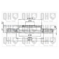 BDC4423 QUINTON HAZELL Тормозной диск