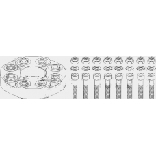 400 614 TOPRAN Шарнир, продольный вал