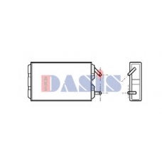 229080N AKS DASIS Теплообменник, отопление салона