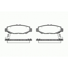 0424 04 KAWE Комплект тормозных колодок, дисковый тормоз