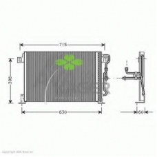 94-6047 KAGER Конденсатор, кондиционер