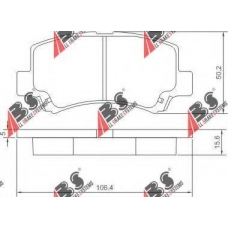 37086 ABS Комплект тормозных колодок, дисковый тормоз
