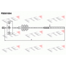 FBS01004 FTE Трос, стояночная тормозная система