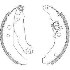 4185.01 REMSA Комплект тормозных колодок