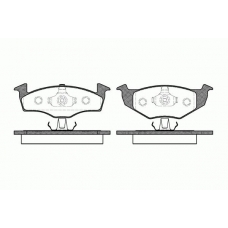 0609.00 REMSA Комплект тормозных колодок, дисковый тормоз