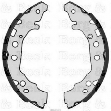 BBS6454 BORG & BECK Комплект тормозных колодок