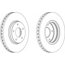 DDF1069-1 FERODO Тормозной диск