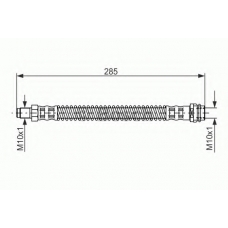 1 987 476 841 BOSCH Тормозной шланг