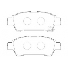 WBP23646A WAGNER LOCKHEED Комплект тормозных колодок, дисковый тормоз