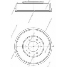M340I05 NPS Тормозной барабан