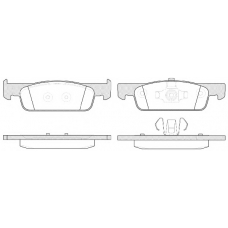 1540 00 KAWE Комплект тормозных колодок, дисковый тормоз