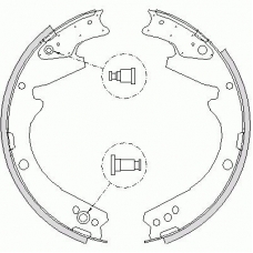 Z4424.01 WOKING Комплект тормозных колодок
