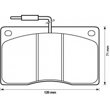 571321X BENDIX Комплект тормозных колодок, дисковый тормоз