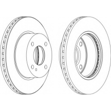 DDF1740-1 FERODO Тормозной диск