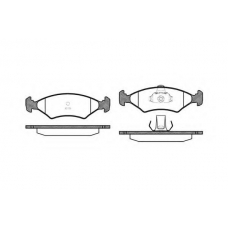 0119.10 QUINTON HAZELL Комплект тормозных колодок, дисковый тормоз