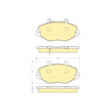6115734 GIRLING Комплект тормозных колодок, дисковый тормоз