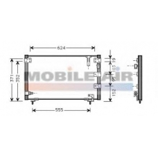 53005262 VAN WEZEL Конденсатор, кондиционер