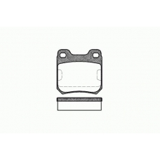 0239 40 KAWE Комплект тормозных колодок, дисковый тормоз