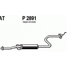 P2891 FENNO Средний глушитель выхлопных газов