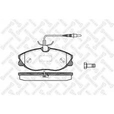 615 004B-SX STELLOX Комплект тормозных колодок, дисковый тормоз