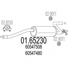 01.65230 MTS Глушитель выхлопных газов конечный