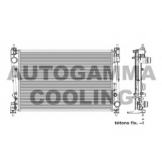103987 AUTOGAMMA Радиатор, охлаждение двигателя