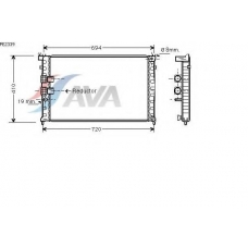 PE2339 GERI Радиатор, охлаждение двигател