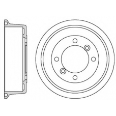 VBD627 MOTAQUIP Тормозной барабан